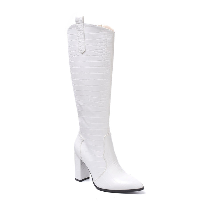 Smile Favorites Laarzen Croco Wit