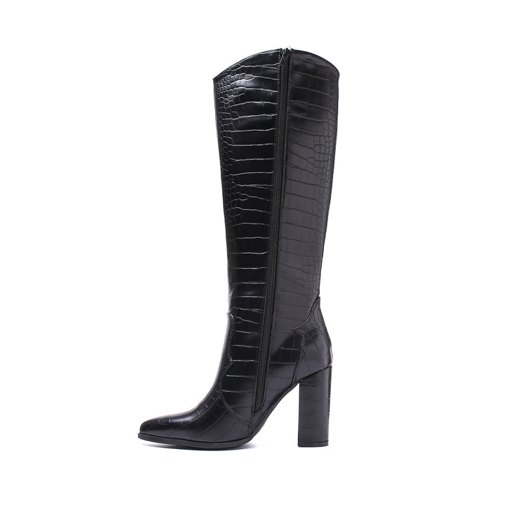 Smile Favorites Laarzen Croco Zwart