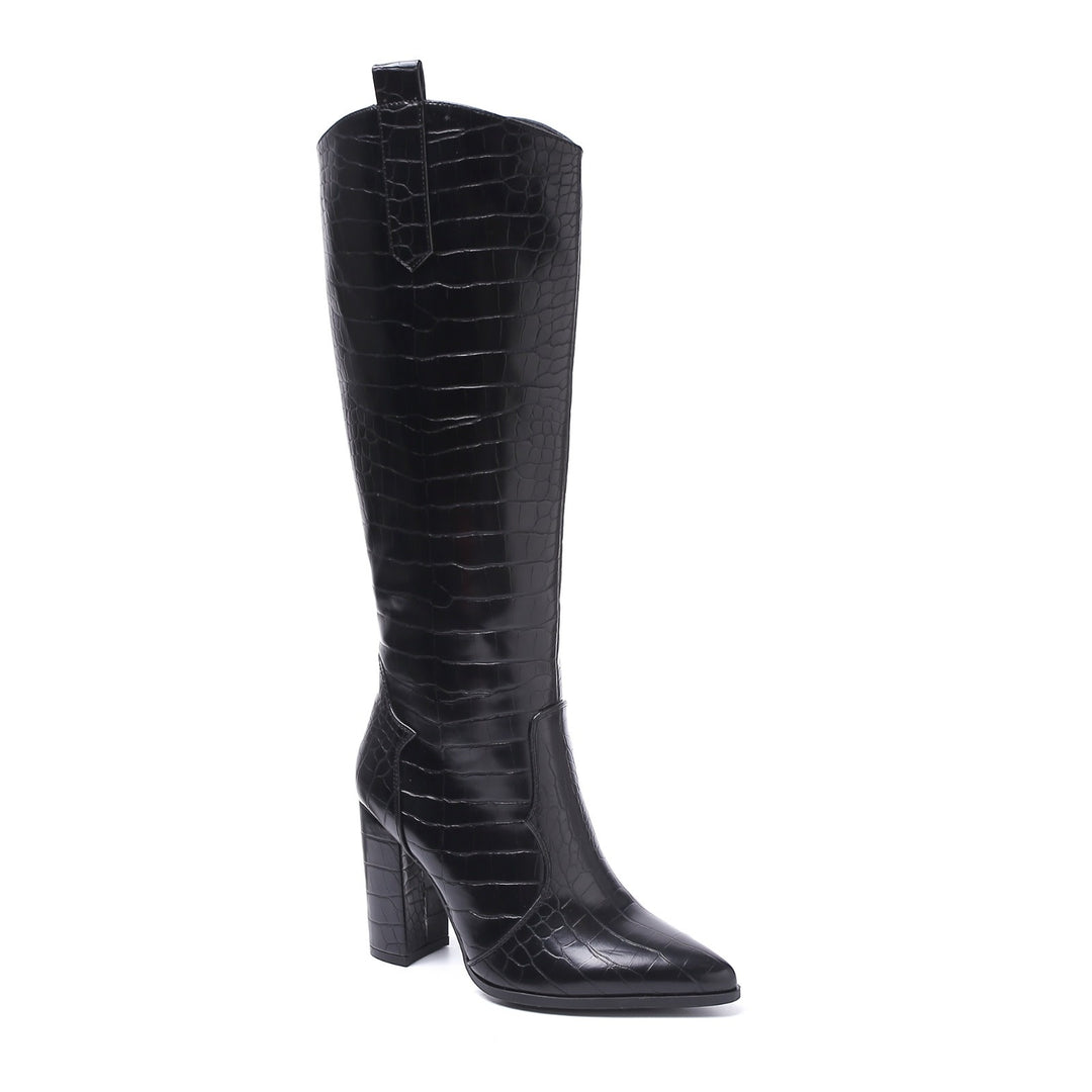 Smile Favorites Laarzen Croco Zwart