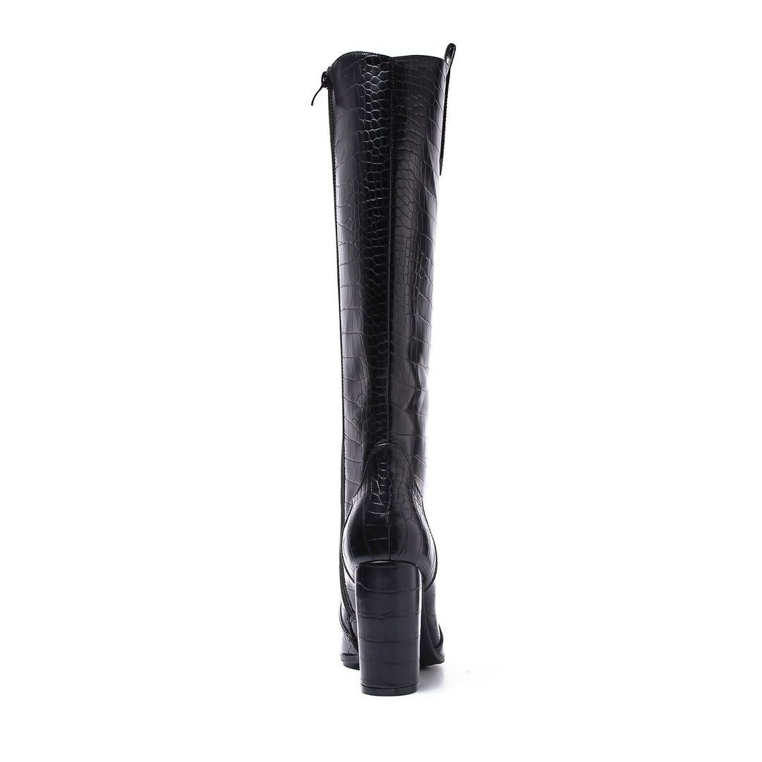 Smile Favorites Laarzen Croco Zwart