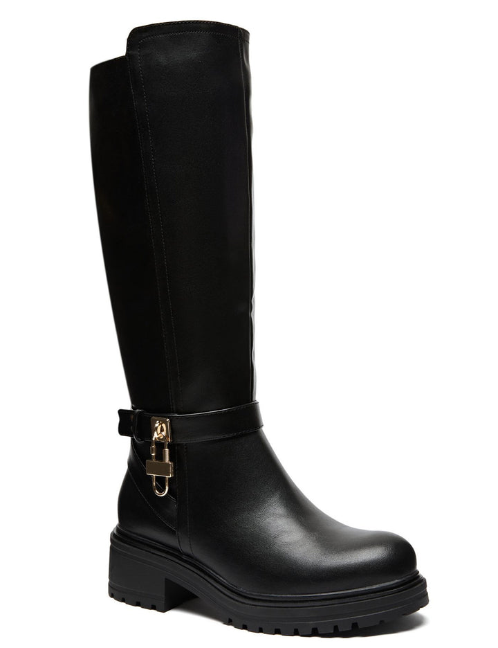 Smile Favorites Laarzen Zwart Leatherlook Lock