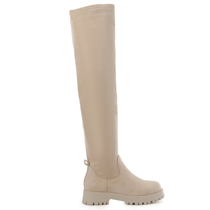 Smile Favorites Overknee boots Beige suedine