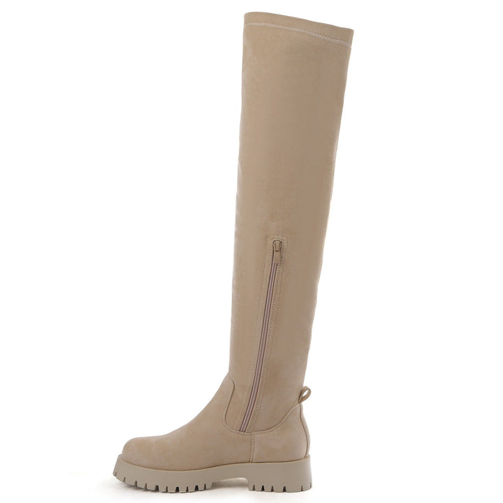 Smile Favorites Overknee boots Beige suedine