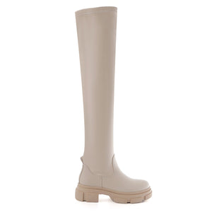 Smile Favorites Overknee boots plateau Beige