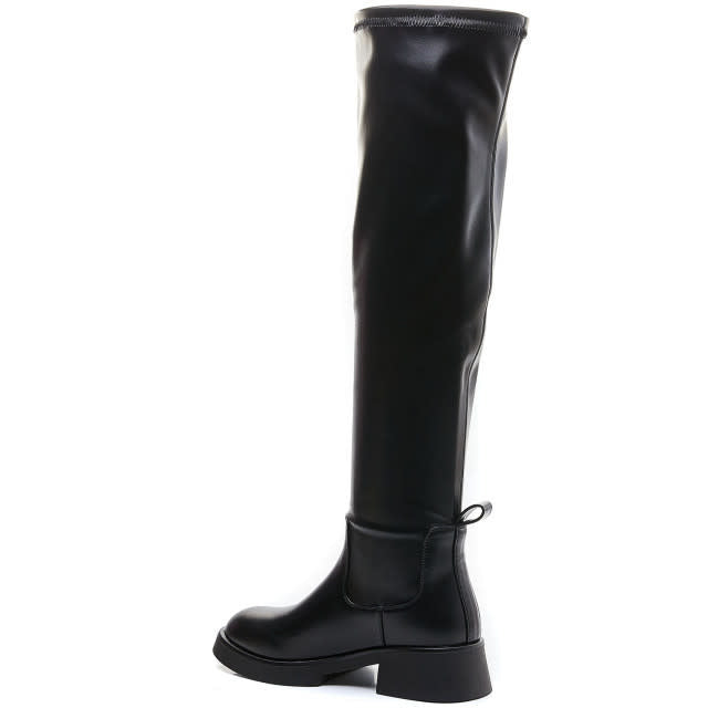 Smile Favorites Overknee Boots Zwart Leatherlook