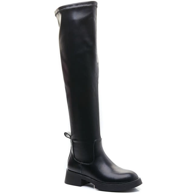 Smile Favorites Overknee Boots Zwart Leatherlook