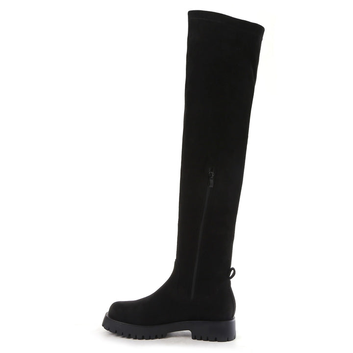 Smile Favorites Overknee boots Zwart suedine