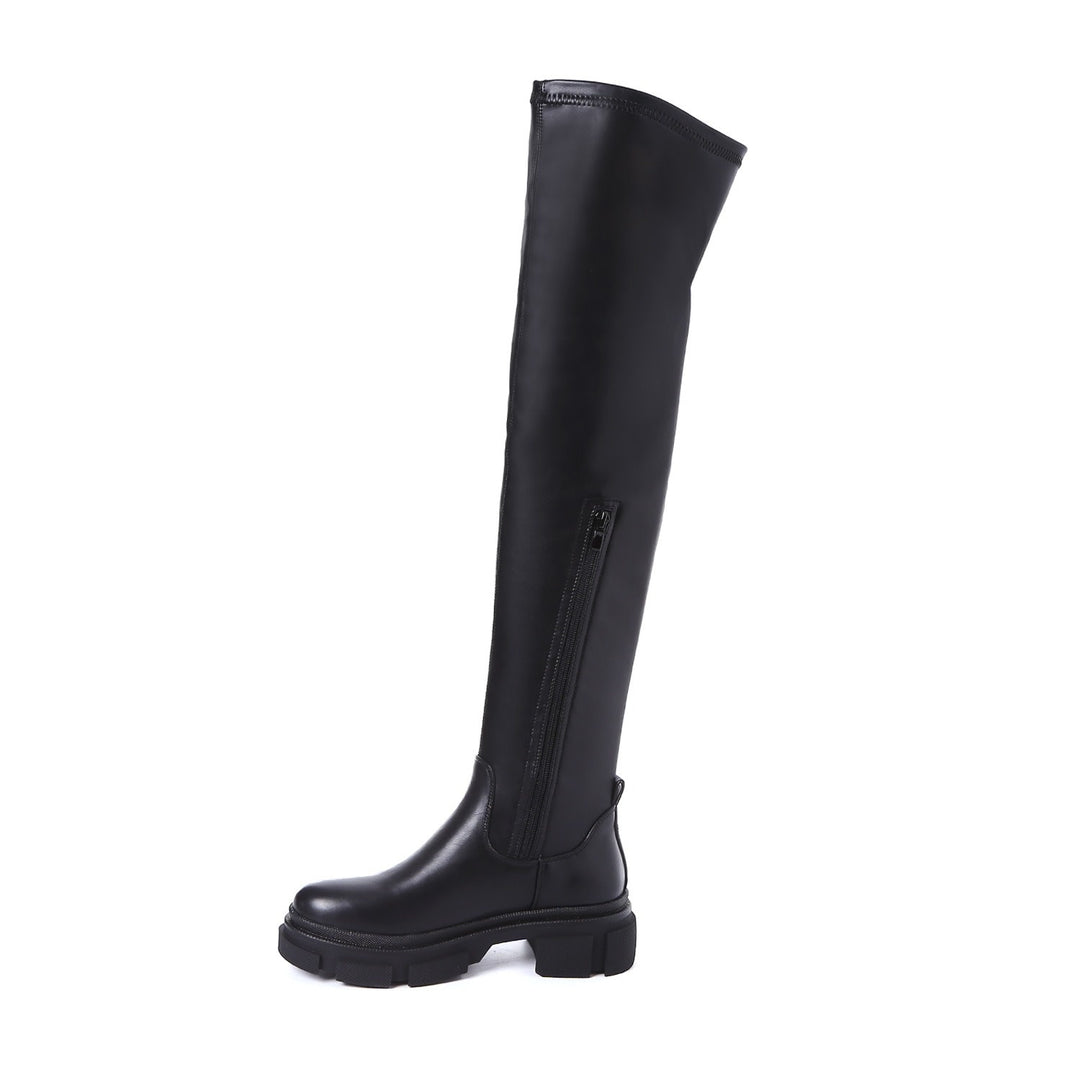 Smile Favorites Overknee laarzen plateau Zwart