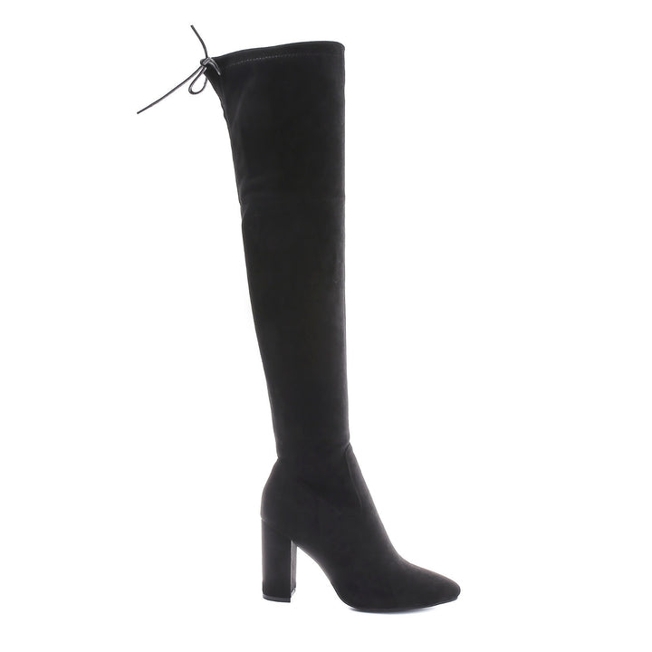 Smile Favorites Overknee laarzen suede Zwart