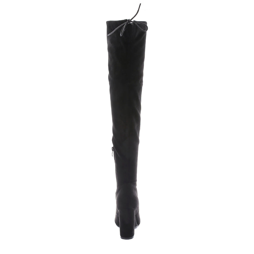 Smile Favorites Overknee laarzen suede Zwart