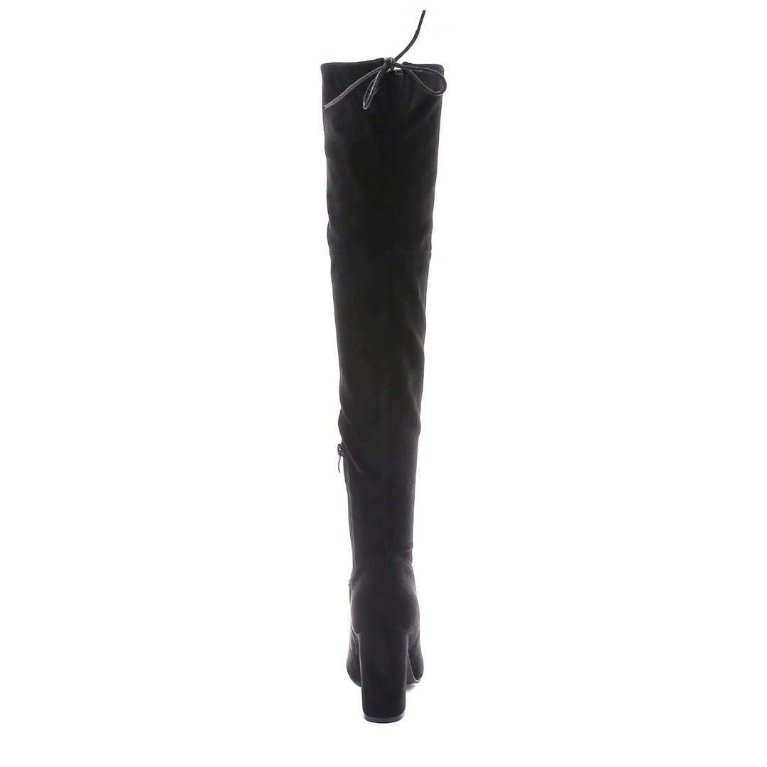 Smile Favorites Overknee laarzen suede Zwart