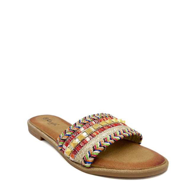 Smile Favorites Slippers Goud Studs Multicolor