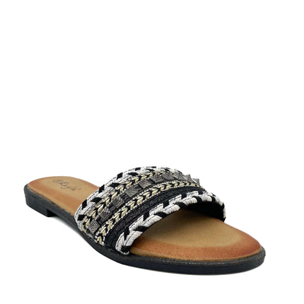 Smile Favorites Slippers Zwart Studs Glitter