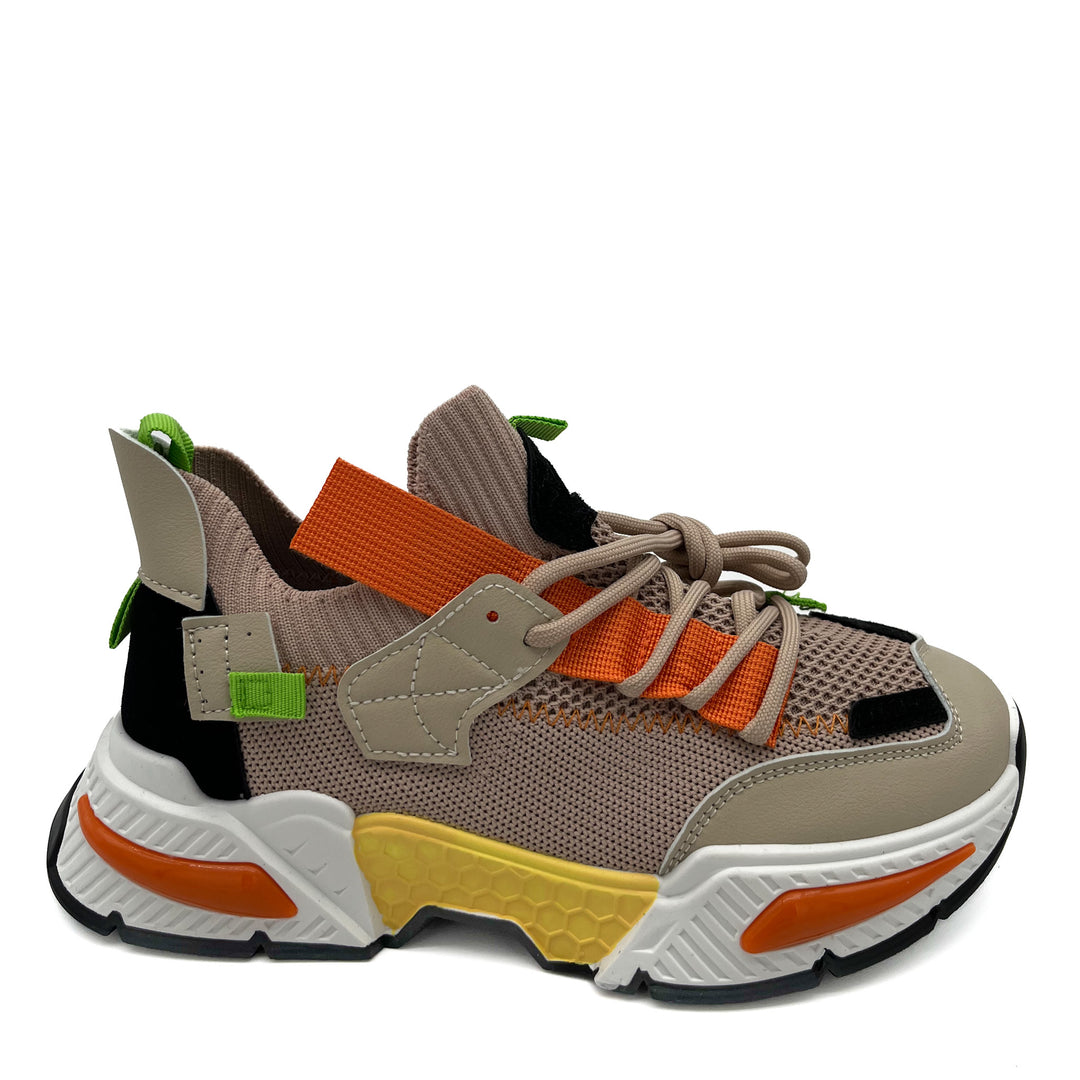 Smile Favorites Sneakers Beige Inspired Chunky