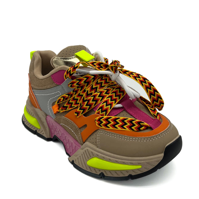 Smile Favorites Sneakers Khaki Inspired Coloured