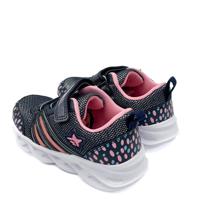 Smile Favorites Sneakers LED Meisjes Navy Blauw Fancy