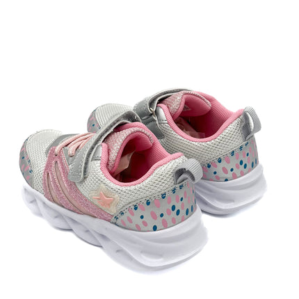 Smile Favorites Sneakers LED Meisjes Zilver Fancy