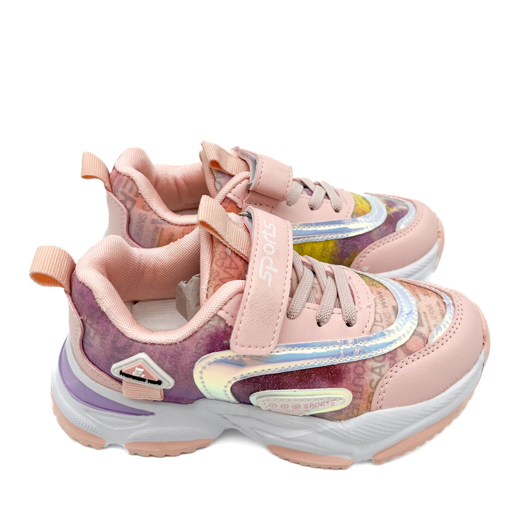Smile Favorites Sneakers Meisjes Roze Dad look