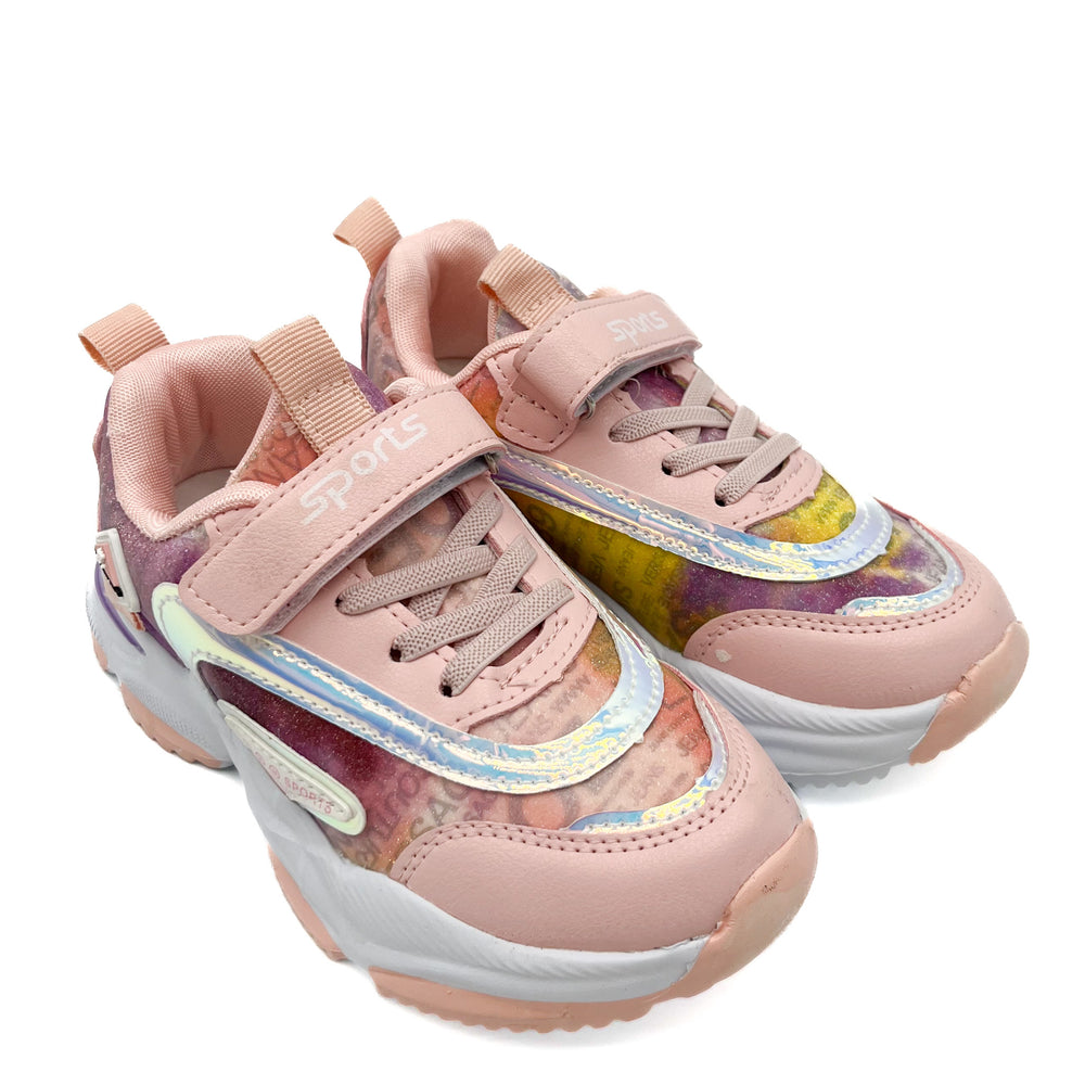 Smile Favorites Sneakers Meisjes Roze Dad look