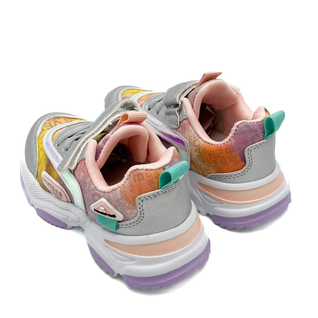 Smile Favorites Sneakers Meisjes Zilver Dad look