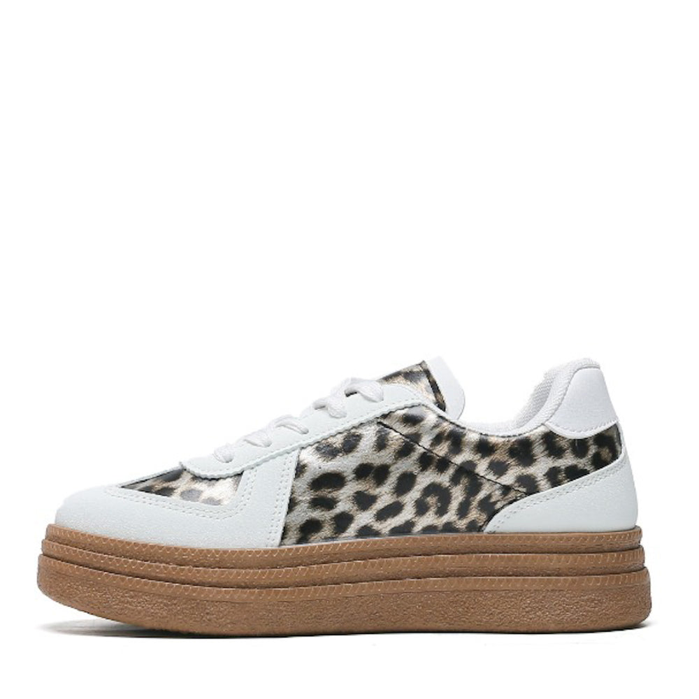 Smile Favorites Sneakers Wit Samba Leopard