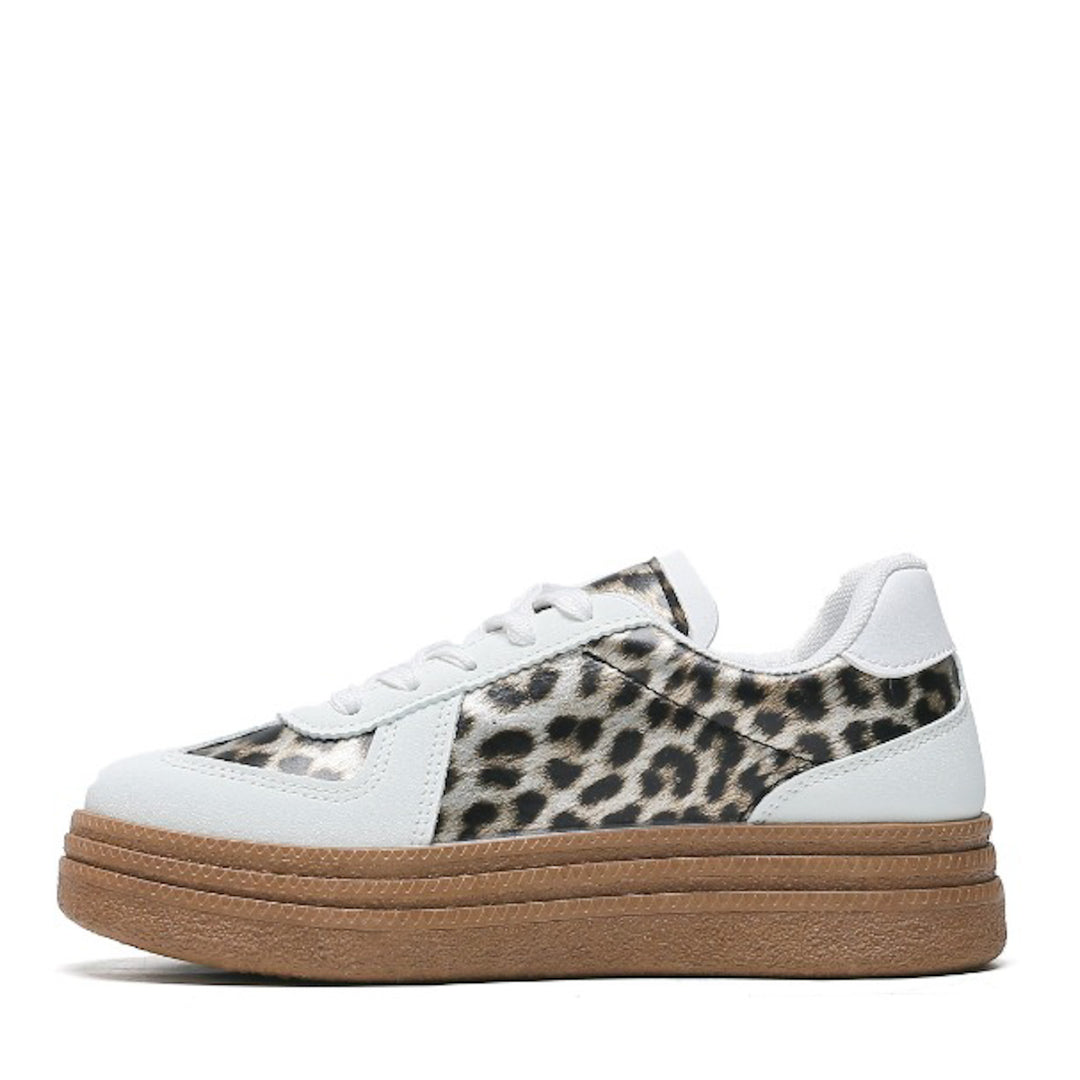 Smile Favorites Sneakers Wit Samba Leopard