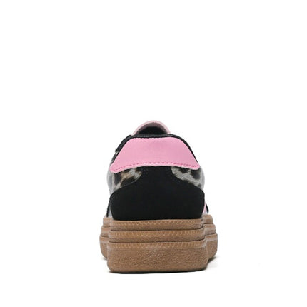 Smile Favorites Sneakers Zwart Samba Leopard