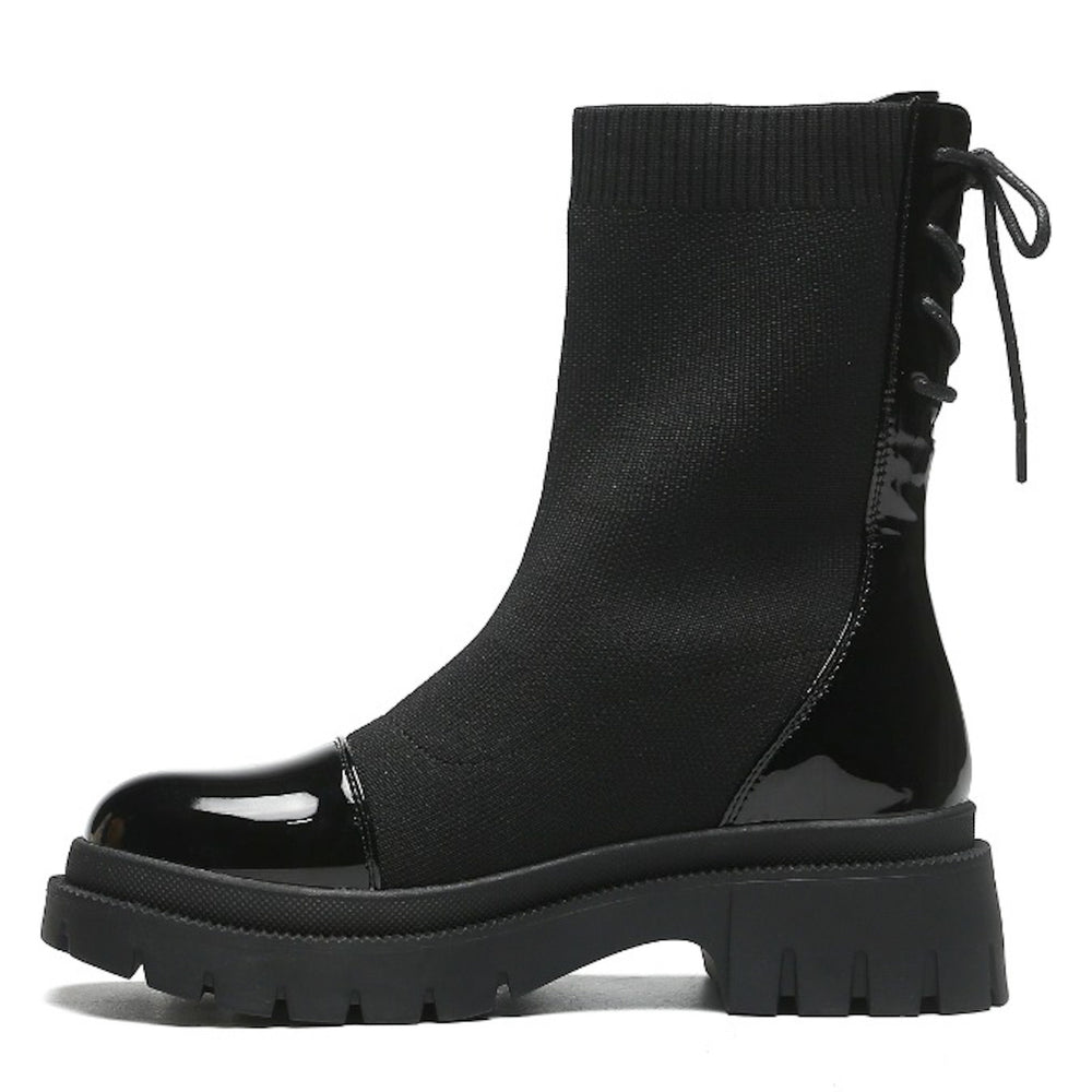 Smile Favorites Sock Boots Zwart Veter
