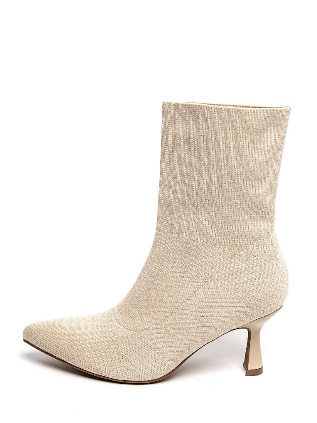 Smile Favorites Sock Heels Beige Kittenheel