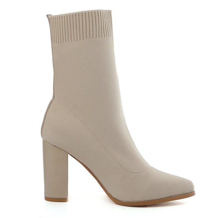 Smile Favorites Sock heels Beige