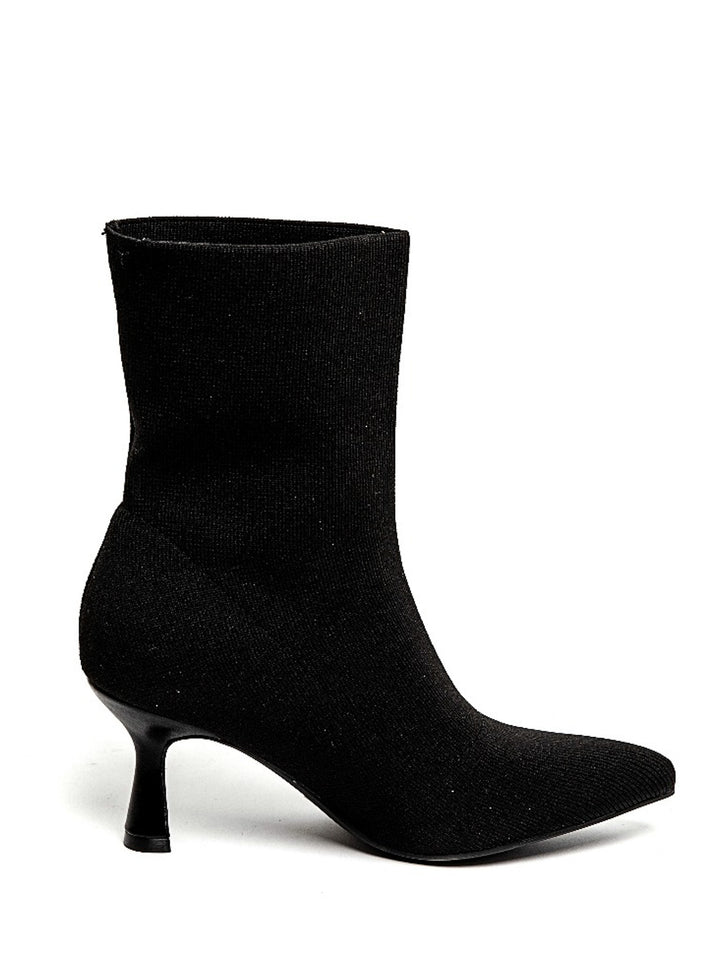 Smile Favorites Sock Heels Zwart Kittenheel