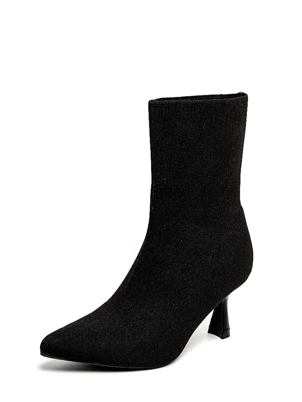 Smile Favorites Sock Heels Zwart Kittenheel