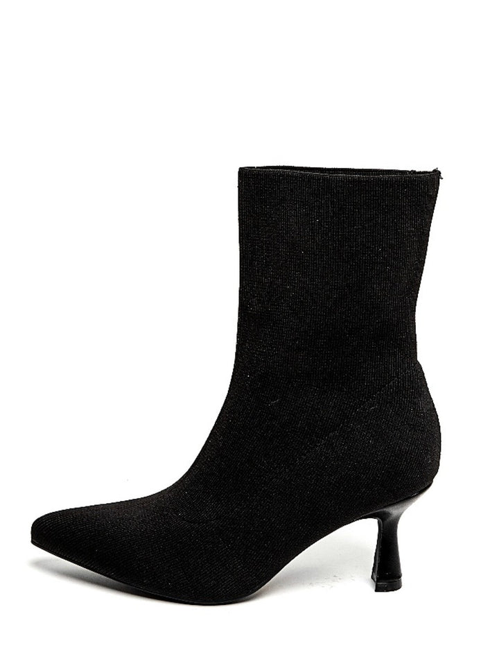 Smile Favorites Sock Heels Zwart Kittenheel