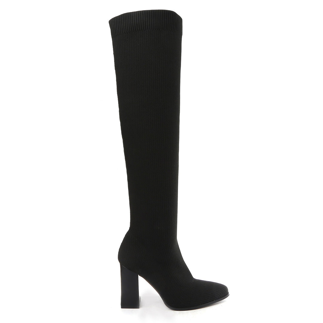 Smile Favorites Sock heels Zwart Overknee