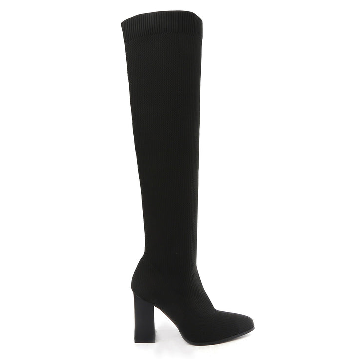 Smile Favorites Sock heels Zwart Overknee