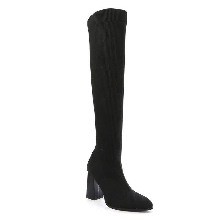 Smile Favorites Sock heels Zwart Overknee