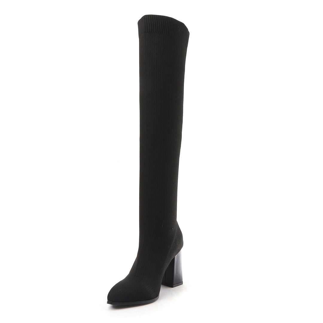 Smile Favorites Sock heels Zwart Overknee
