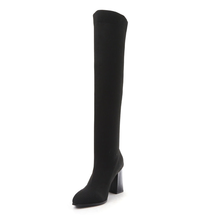 Smile Favorites Sock heels Zwart Overknee