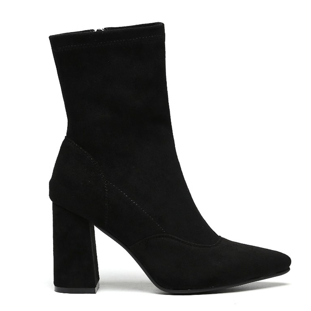 Smile Favorites Sock Heels Zwart suède