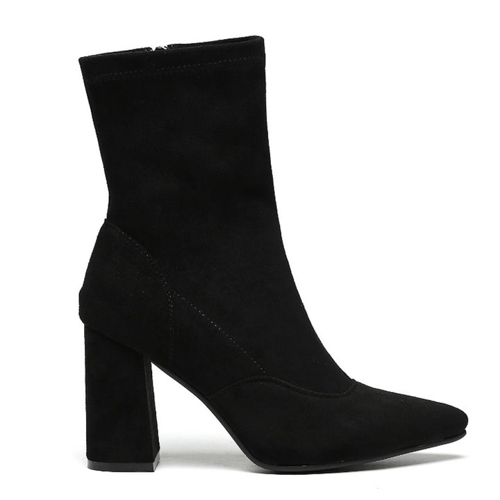 Smile Favorites Sock Heels Zwart suède