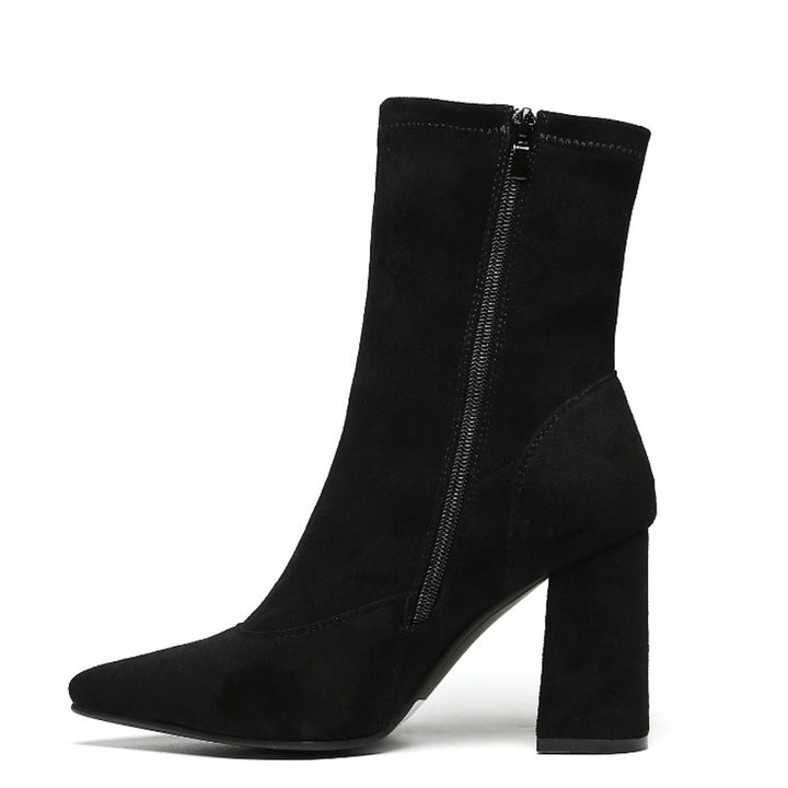 Smile Favorites Sock Heels Zwart suède