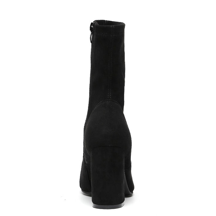 Smile Favorites Sock Heels Zwart suède