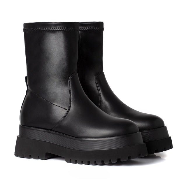 Smile Favorites Stretch Boots Zwart Plateau