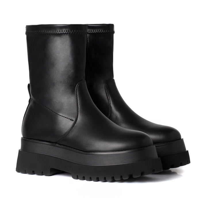 Smile Favorites Stretch Boots Zwart Plateau