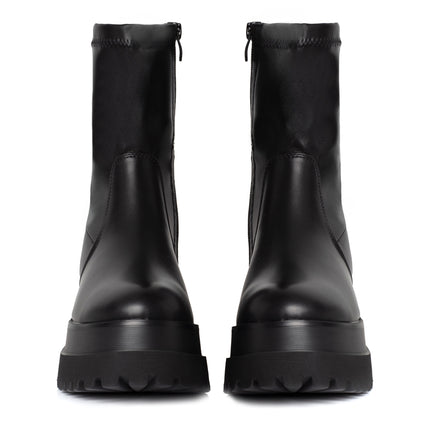 Smile Favorites Stretch Boots Zwart Plateau