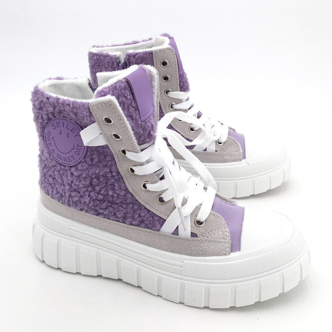 Smile Favorites Teddy Sneakers Lila Smile
