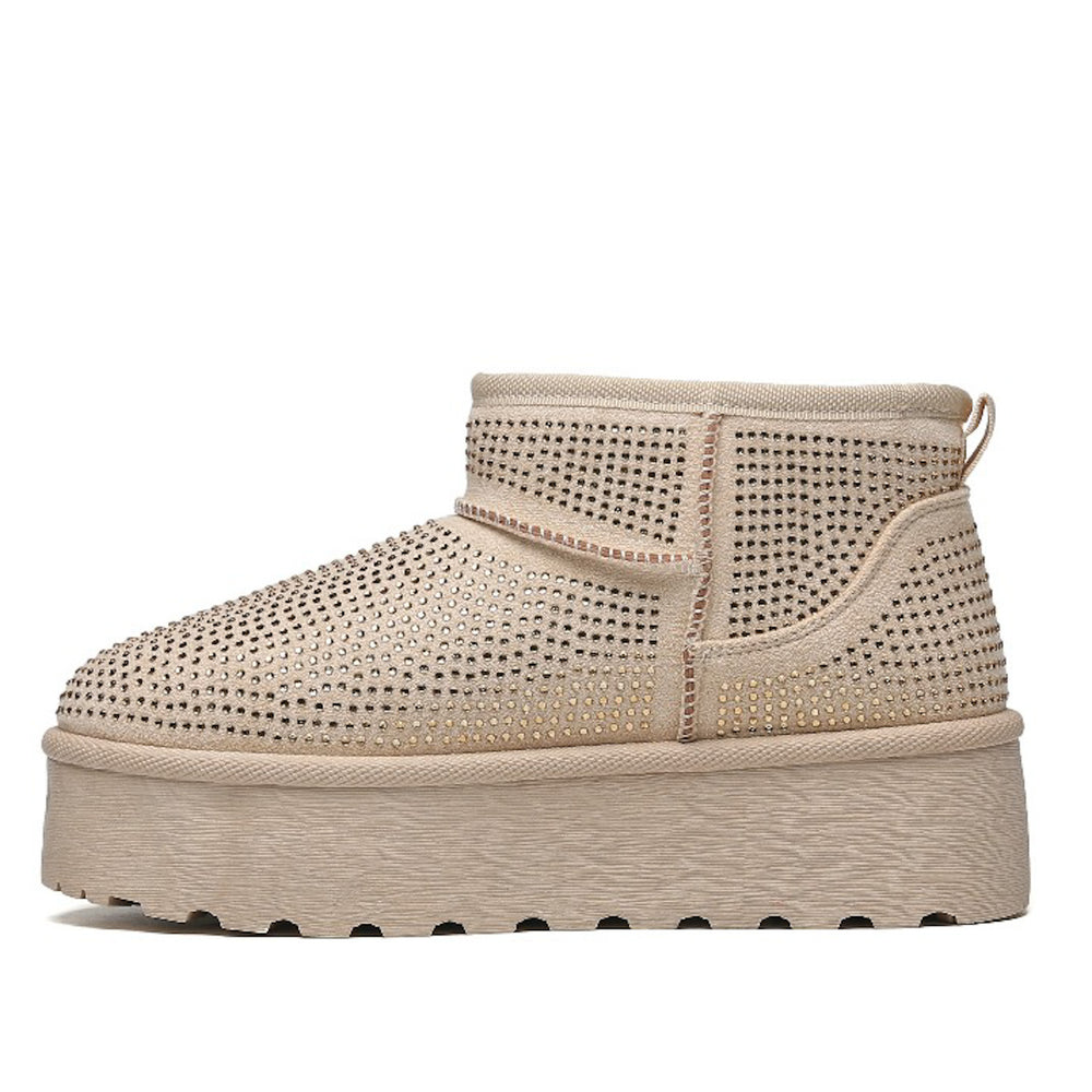 Smile Favorites Ugie Boots Beige Glitter