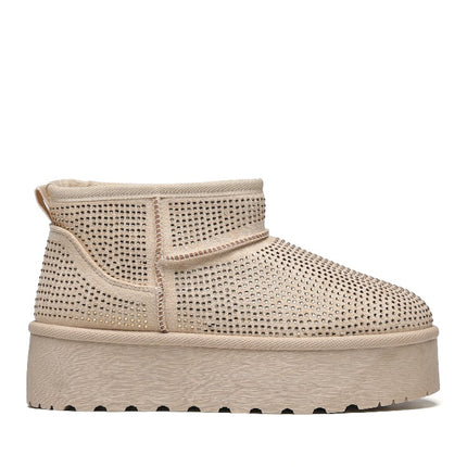 Smile Favorites Ugie Boots Beige Glitter