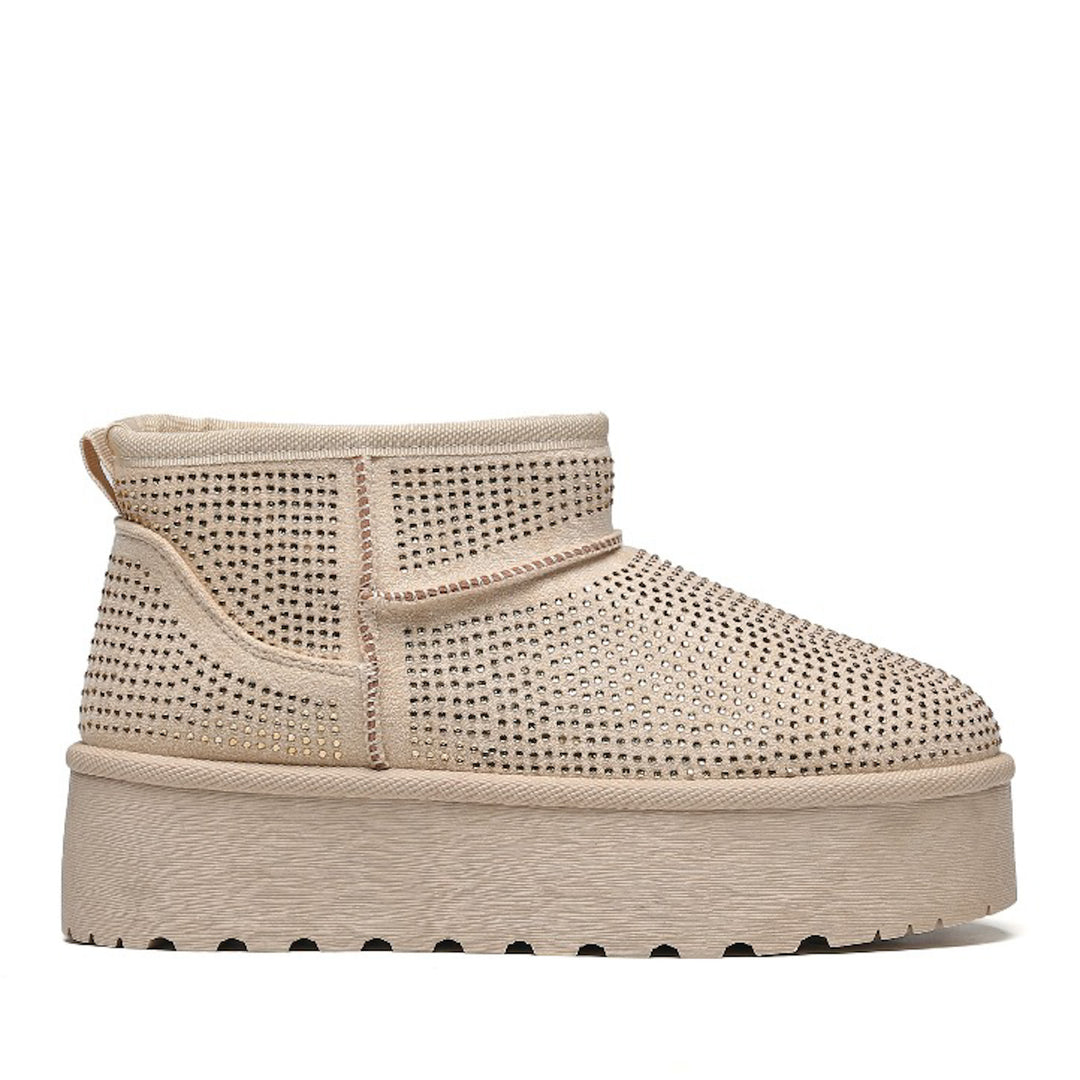 Smile Favorites Ugie Boots Beige Glitter