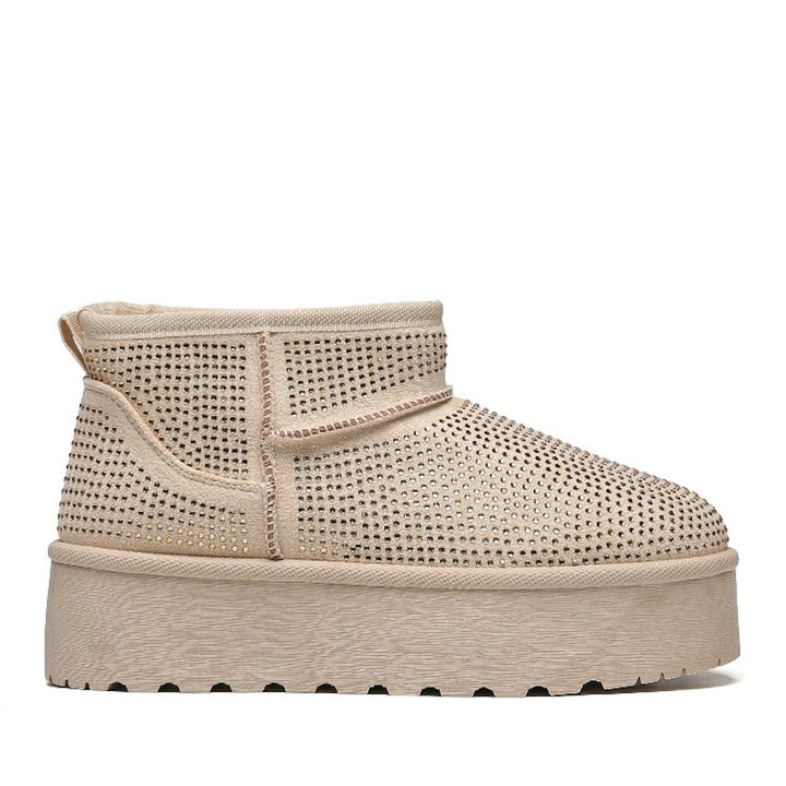 Smile Favorites Ugie Boots Beige Glitter